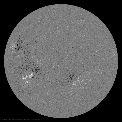 Image of Sun's magnetic field