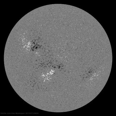 Image of Sun's magnetic field