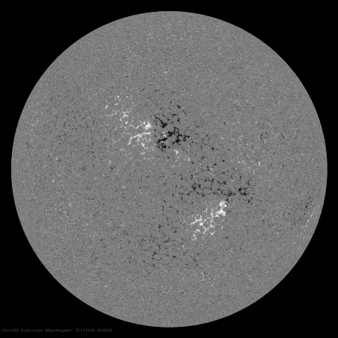 Image of Sun's magnetic field