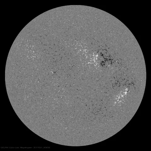 Image of Sun's magnetic field