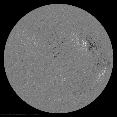 Image of Sun's magnetic field