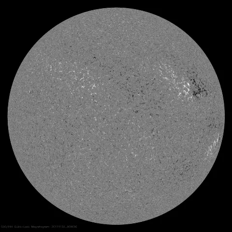 Image of Sun's magnetic field