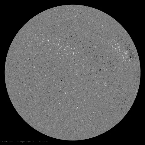 Image of Sun's magnetic field