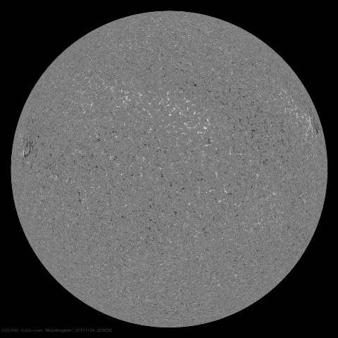 Image of Sun's magnetic field