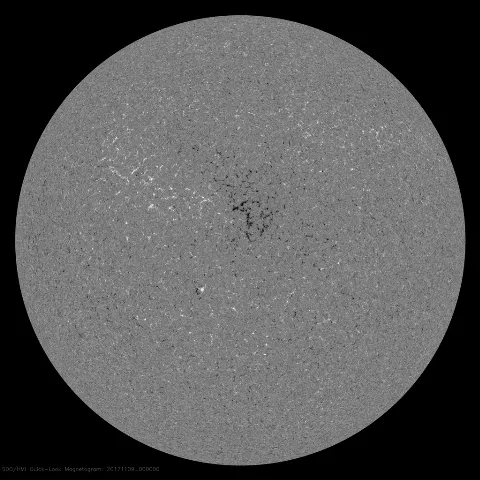 Image of Sun's magnetic field