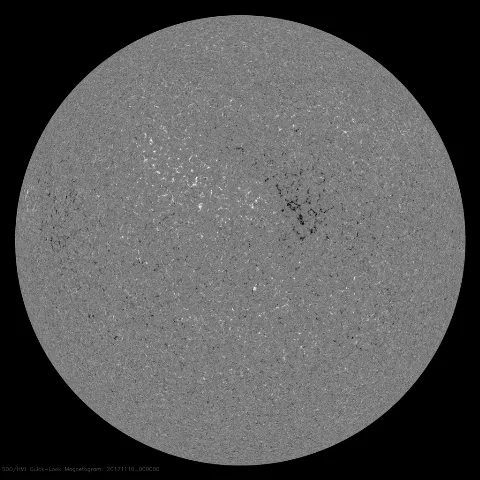 Image of Sun's magnetic field