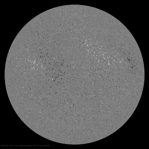 Image of Sun's magnetic field