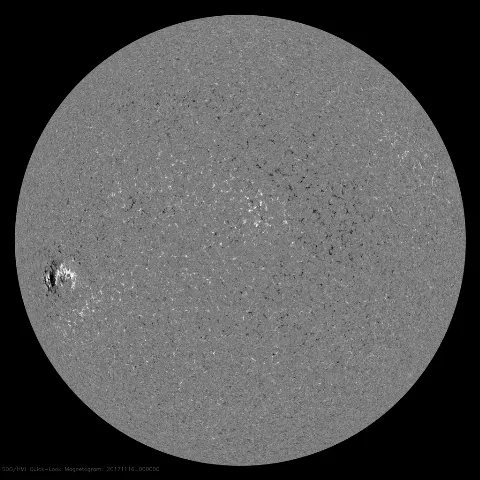 Image of Sun's magnetic field