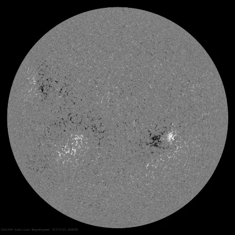 Image of Sun's magnetic field