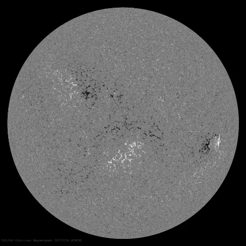 Image of Sun's magnetic field