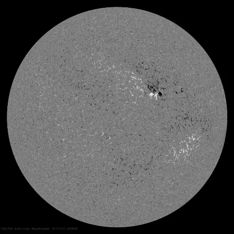 Image of Sun's magnetic field