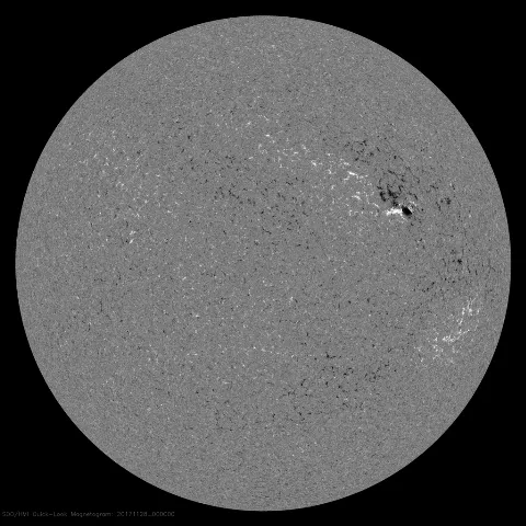 Image of Sun's magnetic field