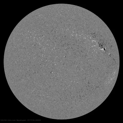 Image of Sun's magnetic field