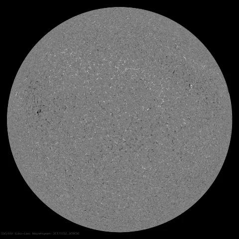 Image of Sun's magnetic field