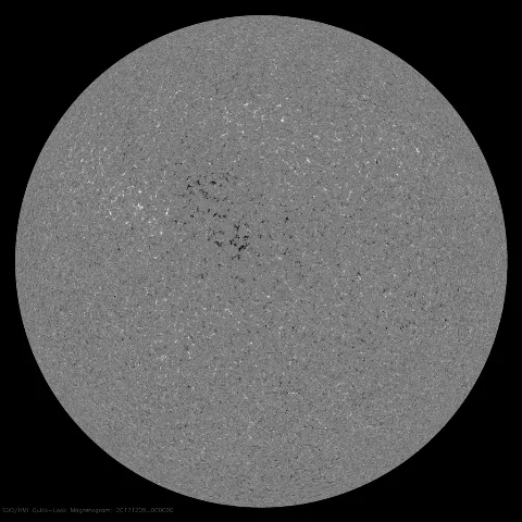 Image of Sun's magnetic field