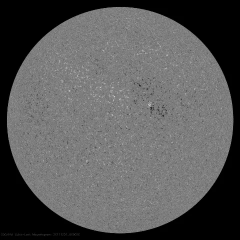 Image of Sun's magnetic field