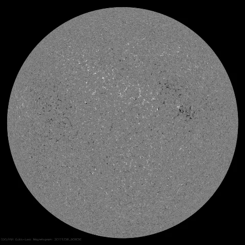 Image of Sun's magnetic field