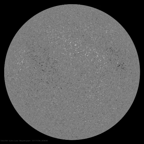 Image of Sun's magnetic field