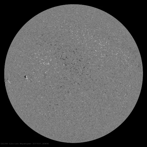 Image of Sun's magnetic field