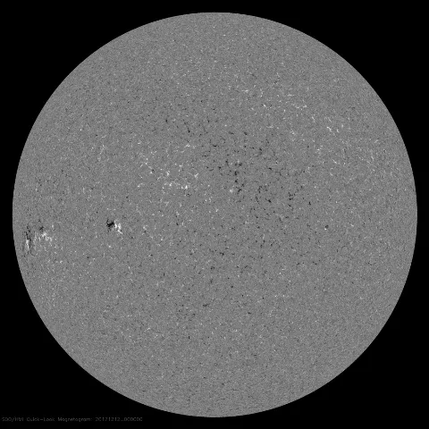 Image of Sun's magnetic field