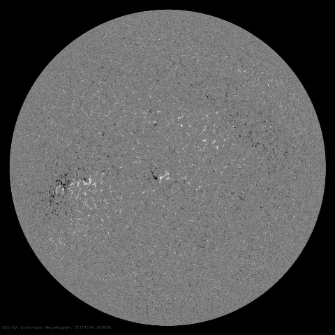 Image of Sun's magnetic field