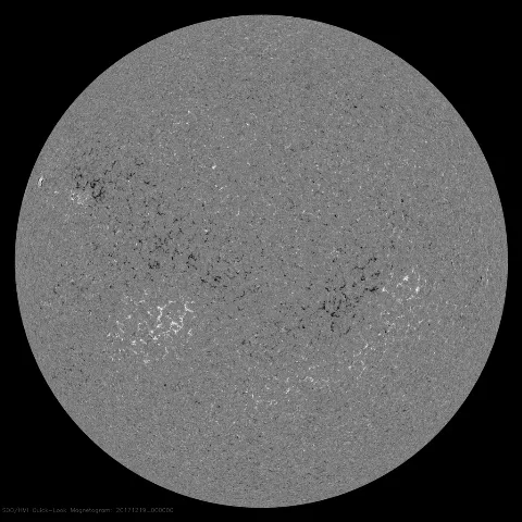 Image of Sun's magnetic field