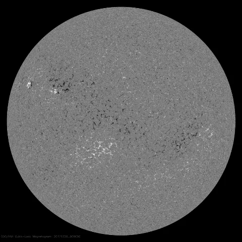 Image of Sun's magnetic field