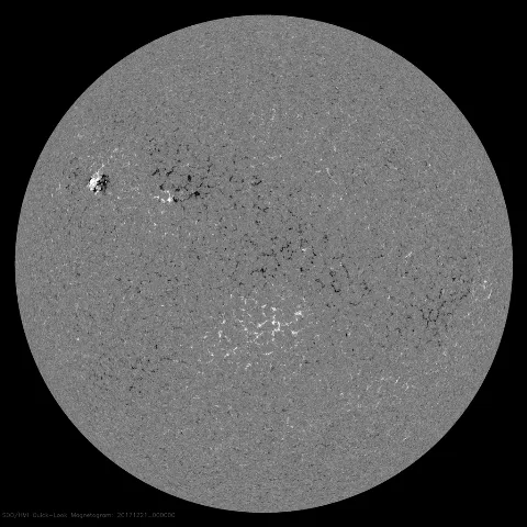 Image of Sun's magnetic field