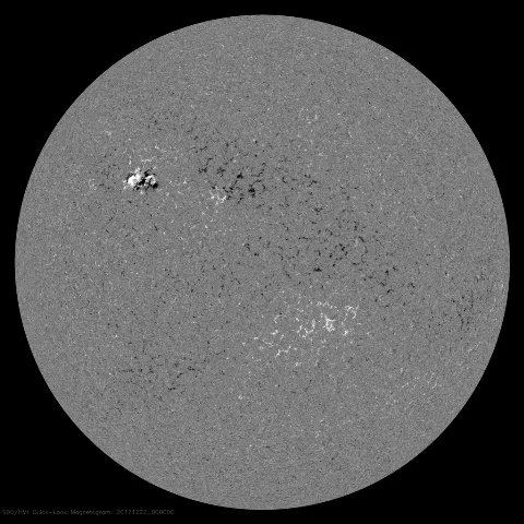 Image of Sun's magnetic field