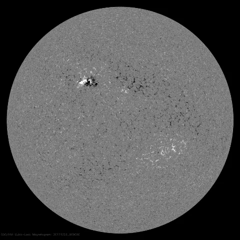 Image of Sun's magnetic field