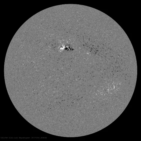 Image of Sun's magnetic field