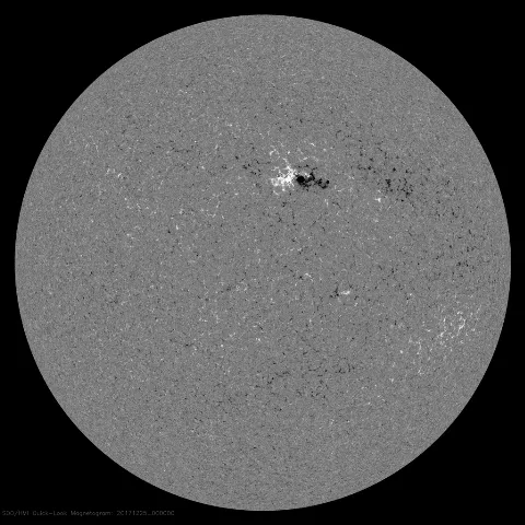 Image of Sun's magnetic field