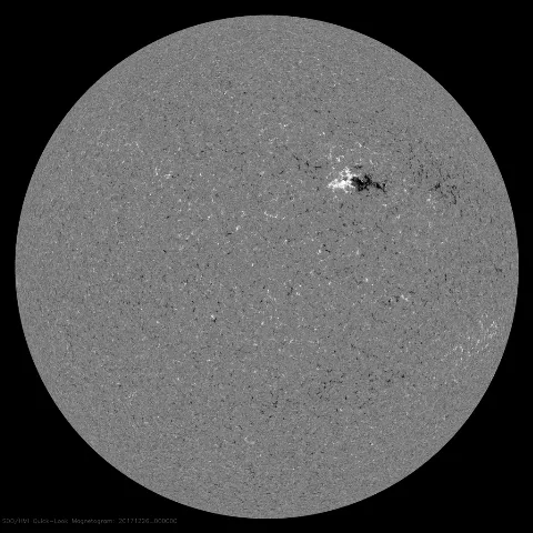 Image of Sun's magnetic field