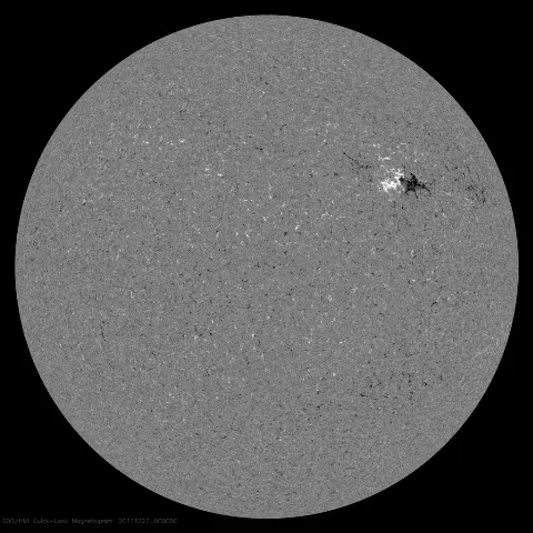 Image of Sun's magnetic field