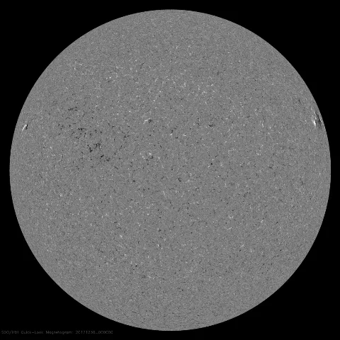 Image of Sun's magnetic field