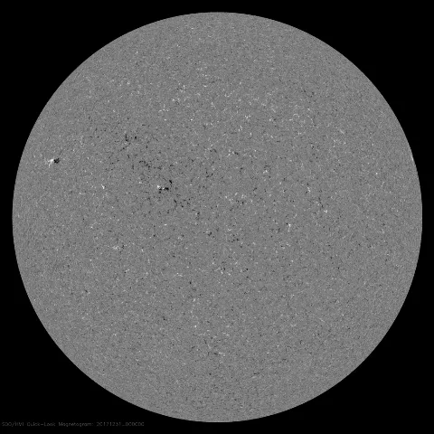 Image of Sun's magnetic field