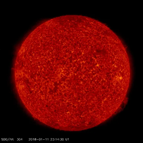 Image of Sun's transition region