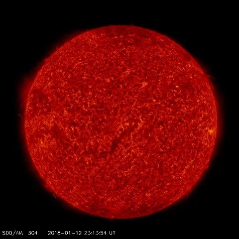 Image of Sun's transition region