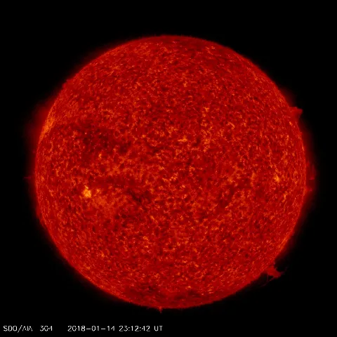 Image of Sun's transition region