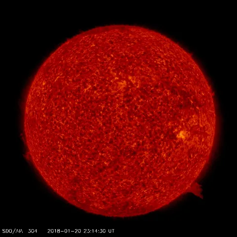 Image of Sun's transition region