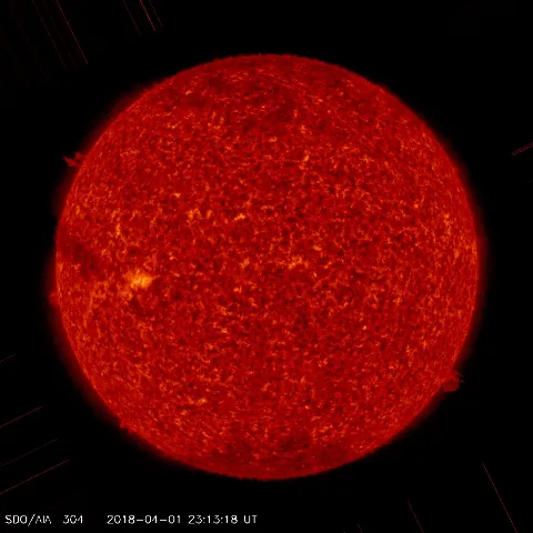 Image of Sun's transition region