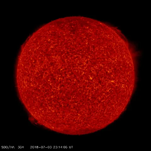 Image of Sun's transition region