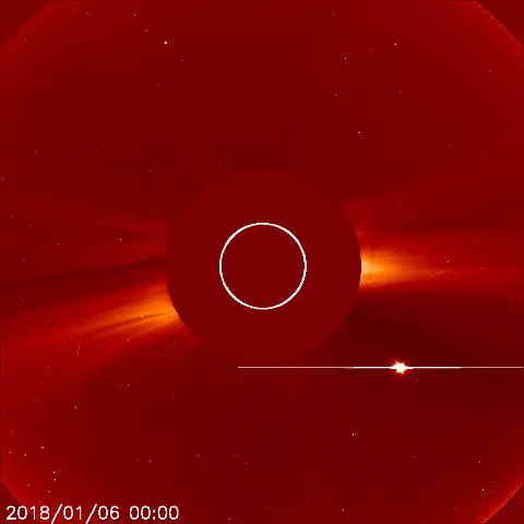 Image of solar wind