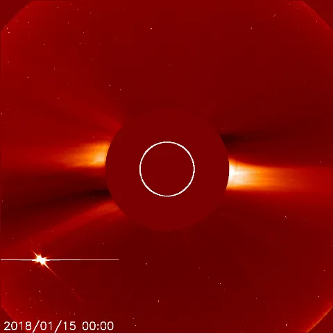 Image of solar wind