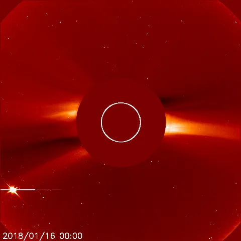 Image of solar wind