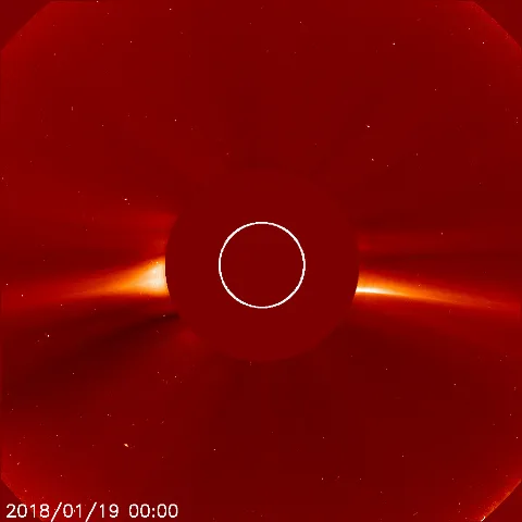 Image of solar wind