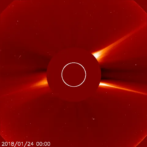 Image of solar wind