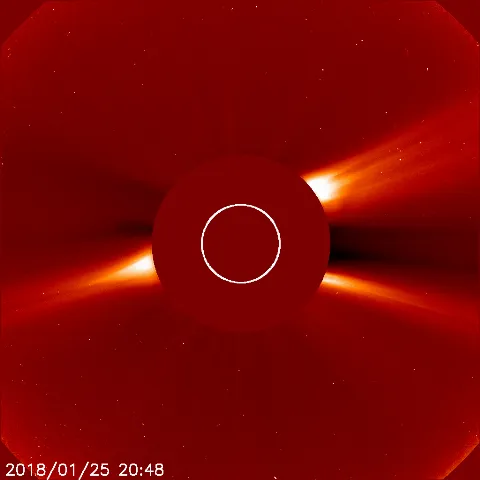 Image of solar wind