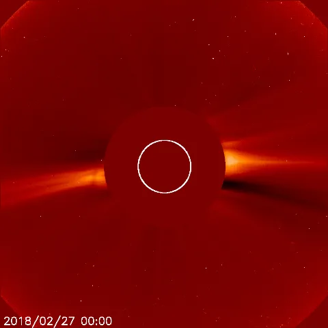 Image of solar wind