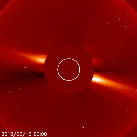 Image of solar wind